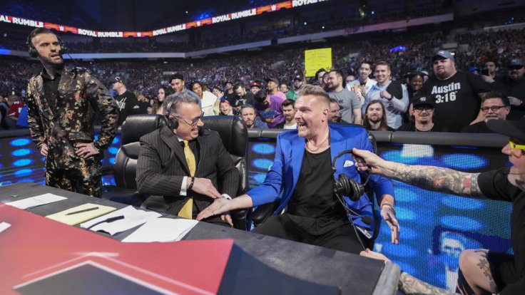 Corey Graves, Michael Cole, Pat McAfee, WWE