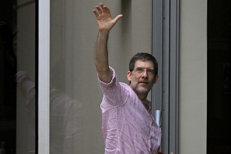 Juan Lorenzo Holmann, former publisher of La Prensa newspaper, arrives at a hotel in Herndon, Virginia on February 9, 2023